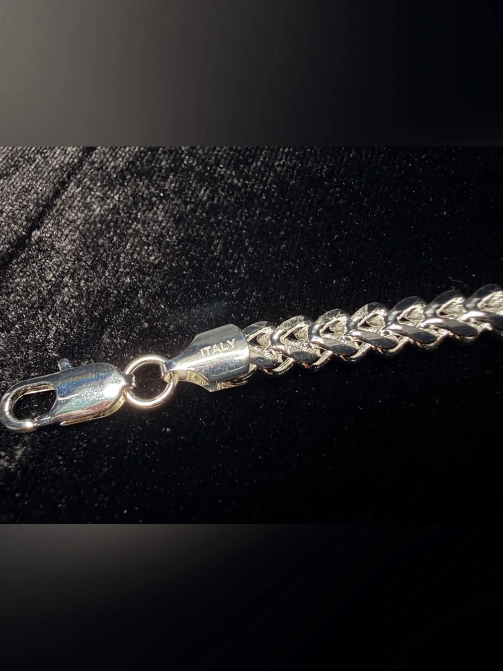 Franco 7.5in 6MM Italy 925 Stamped Silver filled bracelet. Brand new. 16.8g